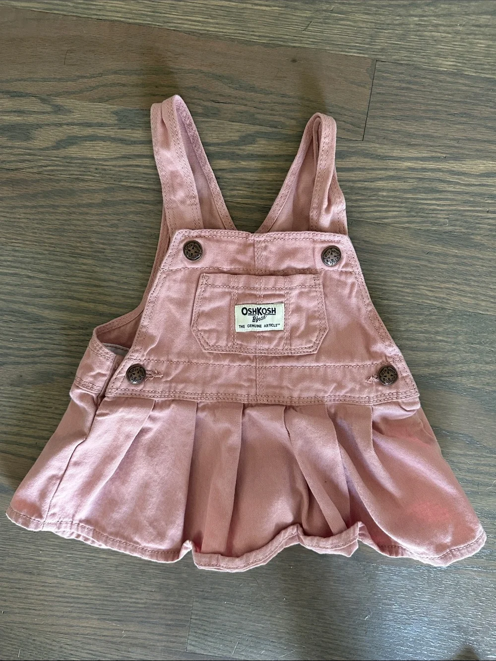 OshKosh B'gosh Rose Pink Toddler Overall Skirt